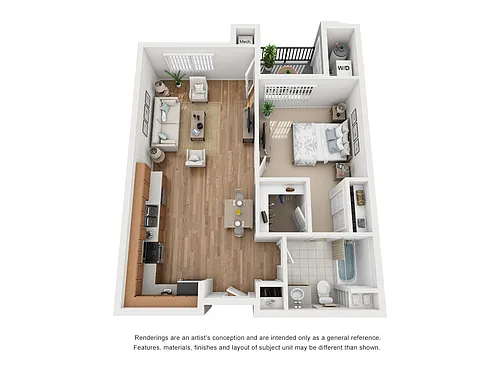 Floor plan 1x1 Deco