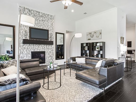 Cozy fireplace in great room