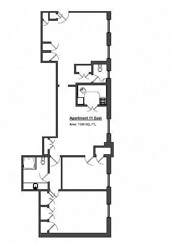 Floor plan Penthouse 2 Bed - Medium