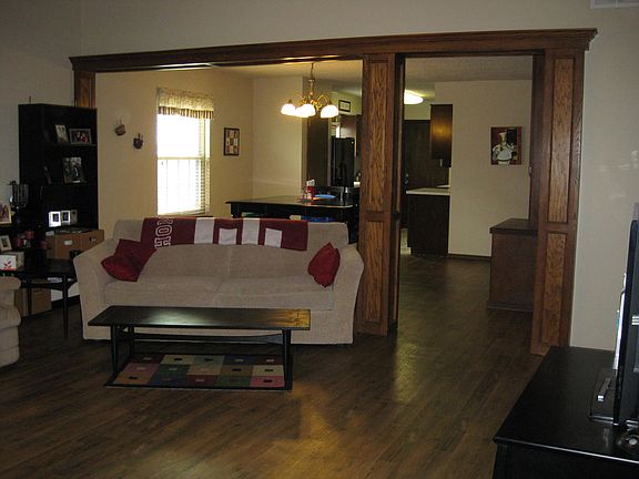 Front door to Living room