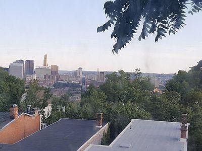 View of Downtown Cincinnati from Master Bedroom