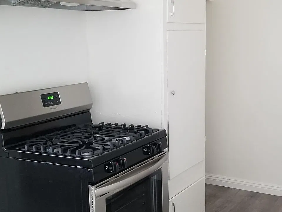 Stove in kitchen