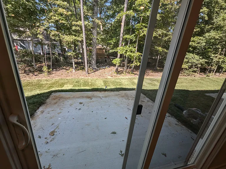 outdoor patio from kitchen