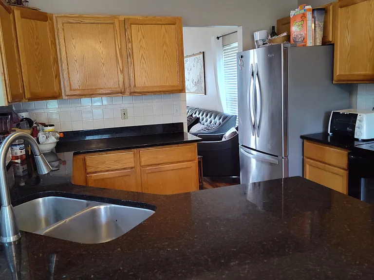 Kitchen with Granite countertops