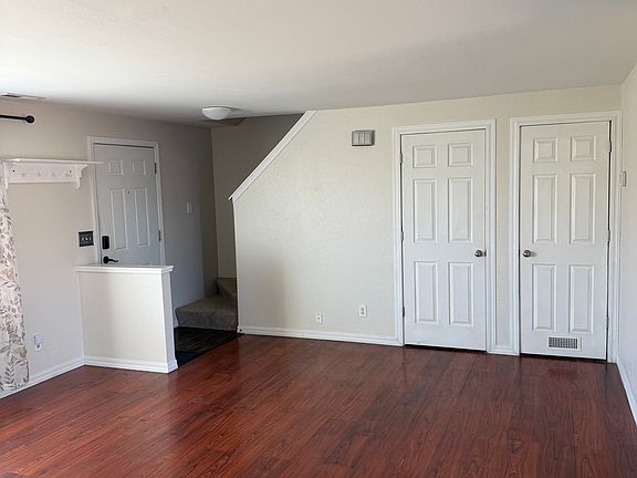 Doors go to closet on left and heater on right