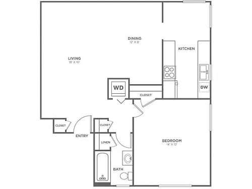 Floor plan Blakley-Restored