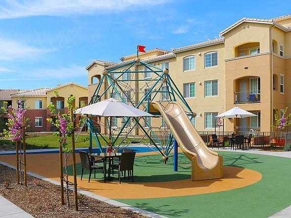A colorful and inviting play area designed for active kids.