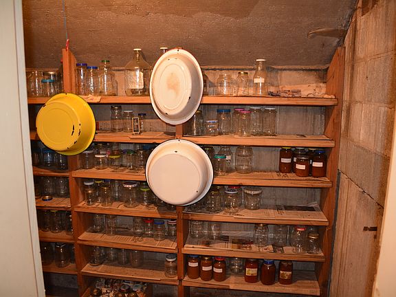 Storage room in basement