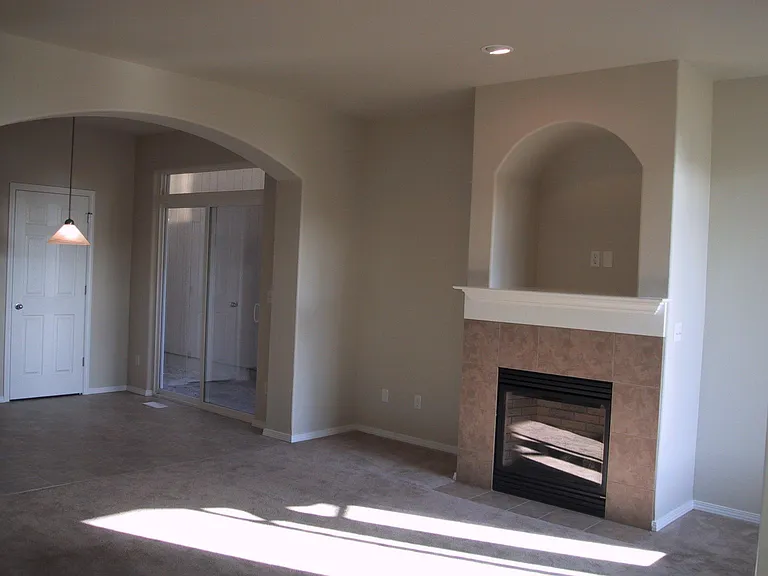 living room and dining room