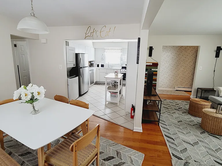 Living room, Dining room and Kitchen