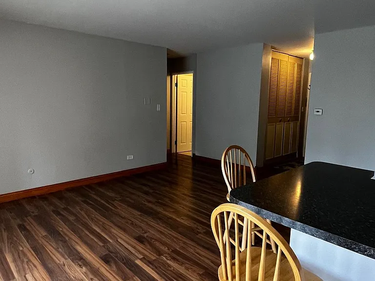 Front entrance and bathroom entrance from kitchen.