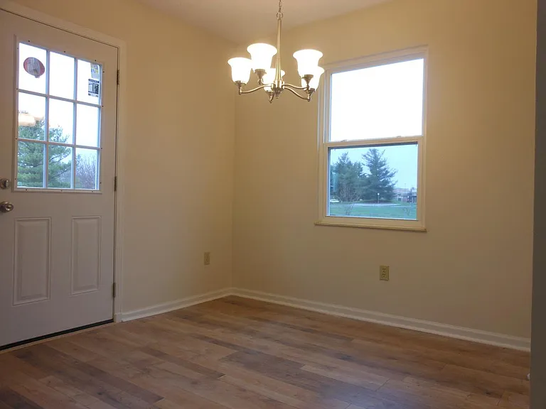 Large dining area off kitchen