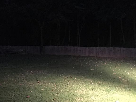 Fenced in back yard