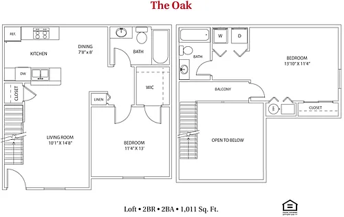 Floor plan The Oak