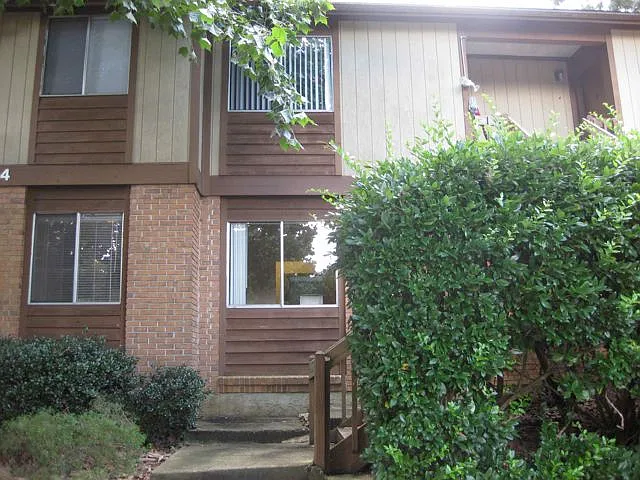 Outside, bottom unit of quadraplex