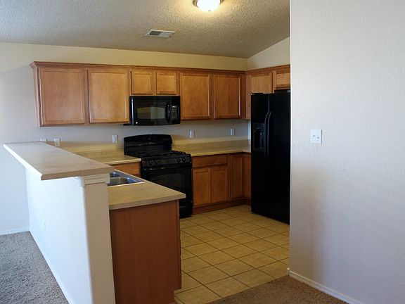 View of kitchen from living room