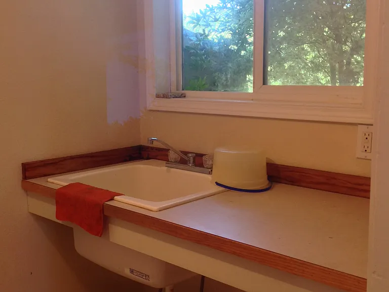 Laundry room with utility sink