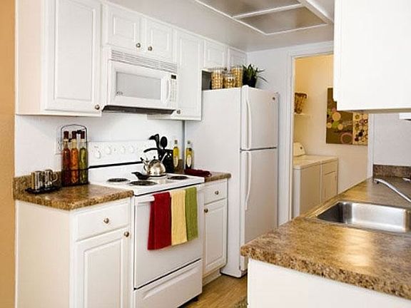 kitchen with laundry room
