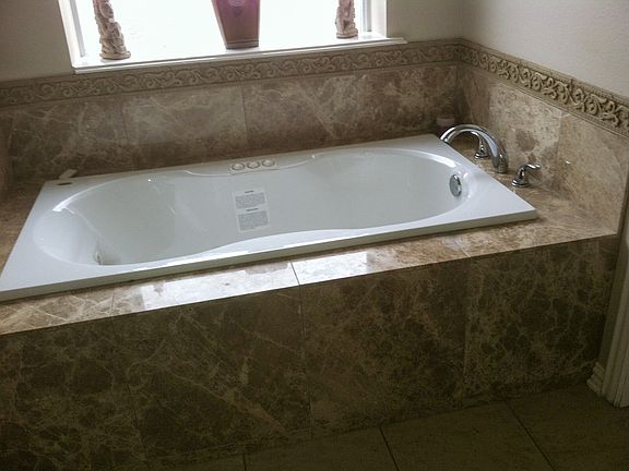 Custom jacuzzi tub added