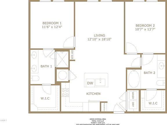 4th image of 627 N Lancaster Ave #212