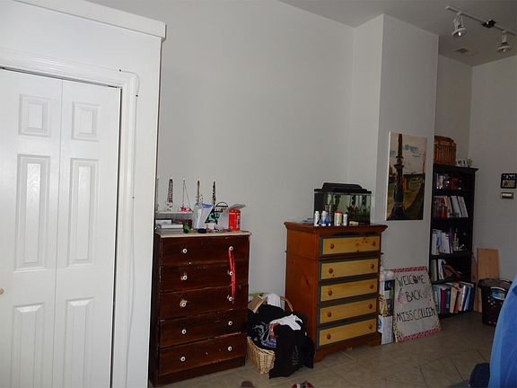 Closet and opposite wall