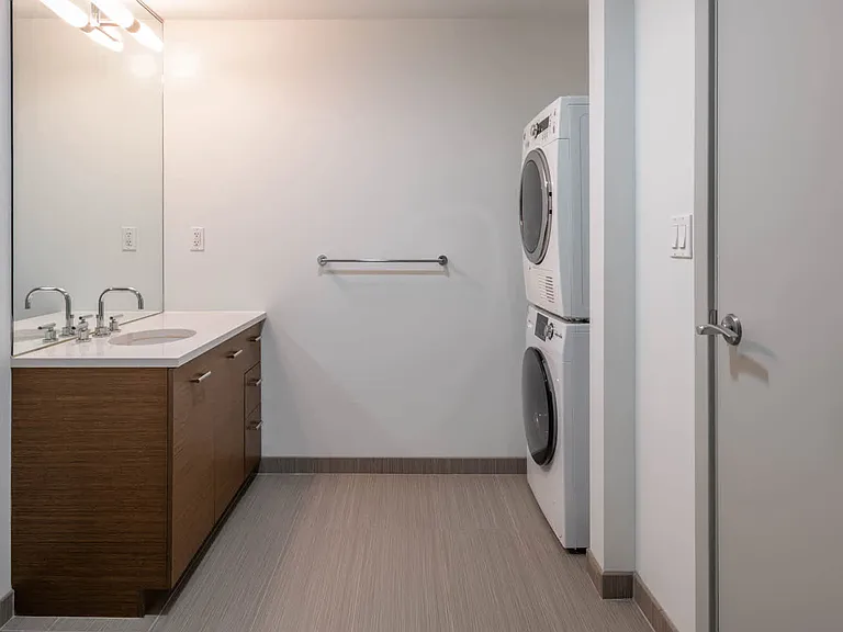 Bathroom with In-home Washer and Dryer