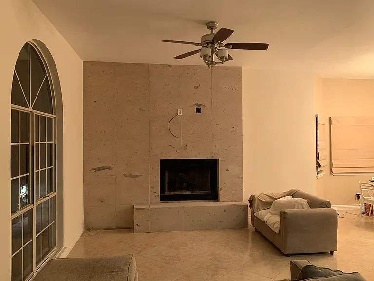 New fireplace