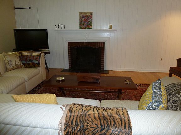 Living room fireplace