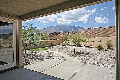 Covered back patio