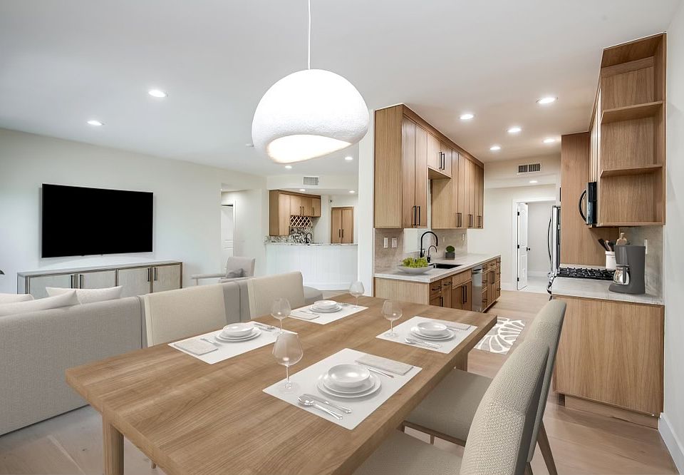 Dining area + Living room + Kitchen