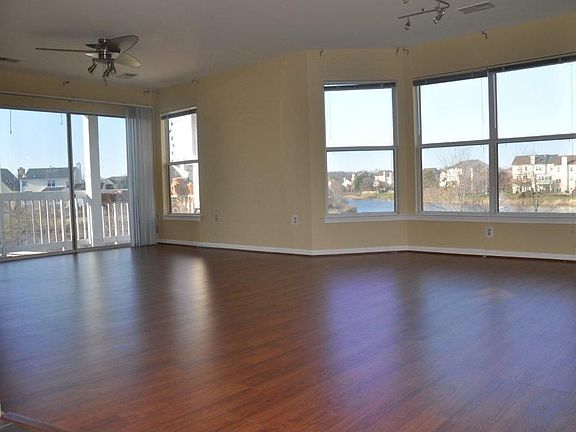Living room facing lake from all windows