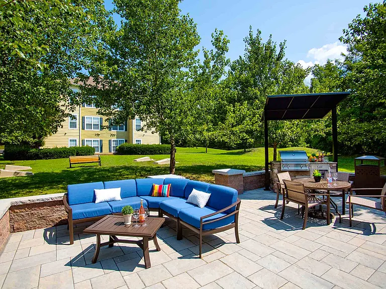 Outdoor Grills and Lounge Space