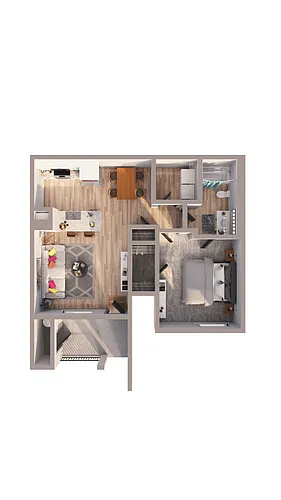 Floor plan 1x1A