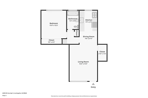 Floor plan 1BD1BA