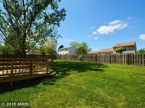 fenced level back yard