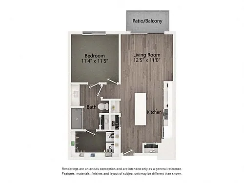 Floor plan 1B.A