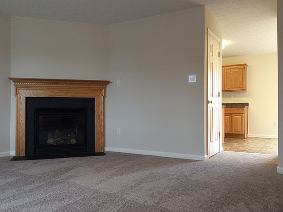 Living room with gas fireplace
