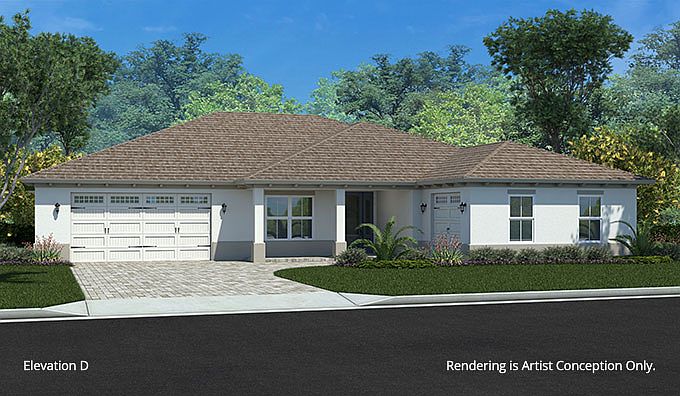 Dunbar Floor plan Ocala, FL On Top of the World New Homes for Sale