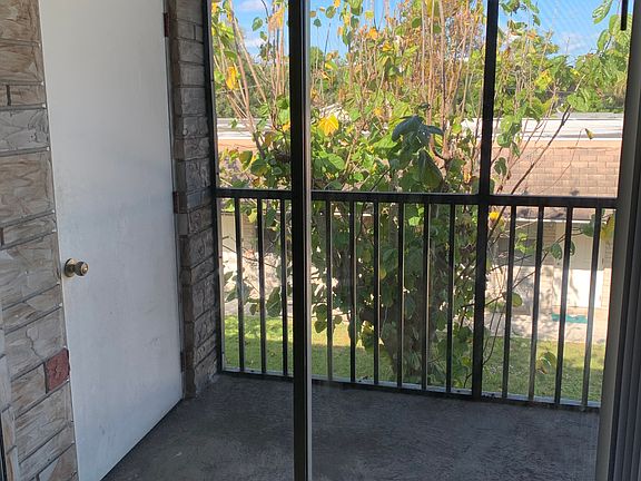 Lanai with storage closet