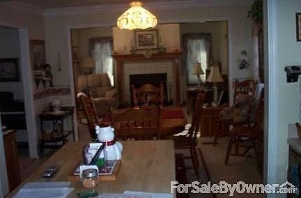 View of family room from dining room