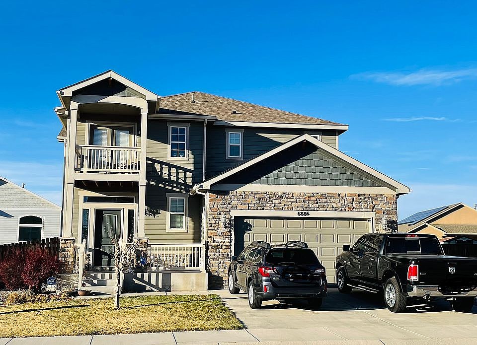 Updated front porch & balc