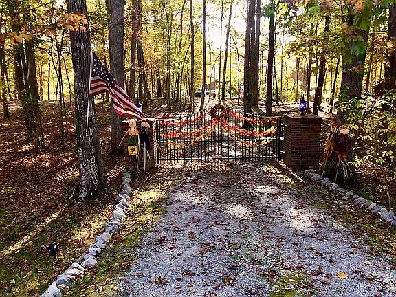 Front gate in autumn 