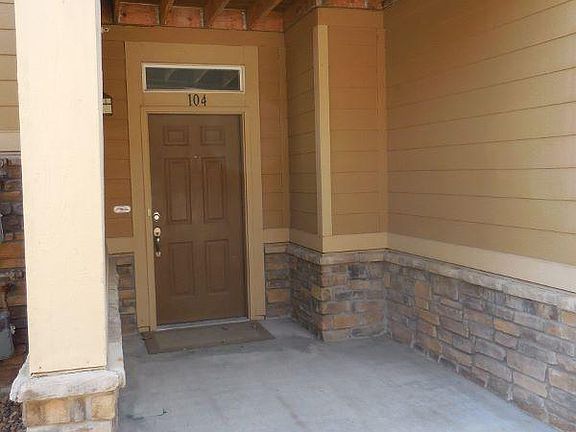 Main entry way to Unit 104, Large enough for patio furniture