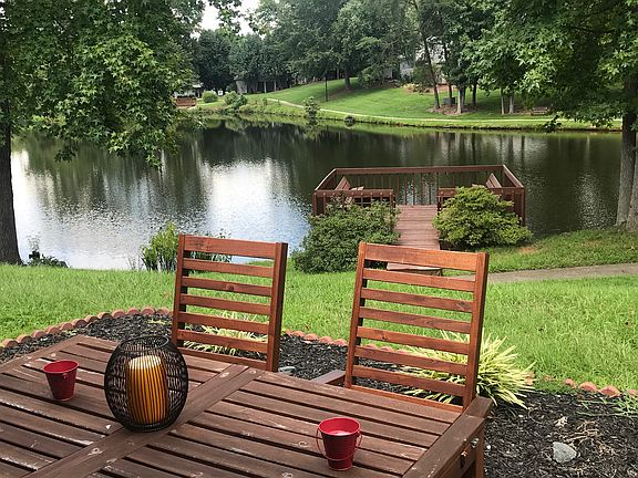Enjoy a meal by the lake.