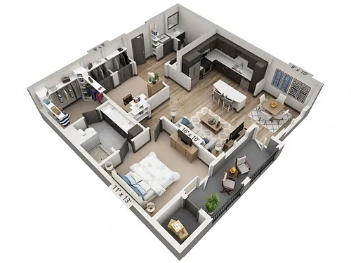 Floor plan Medina 1024SF