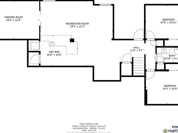 Lower lever floor plan