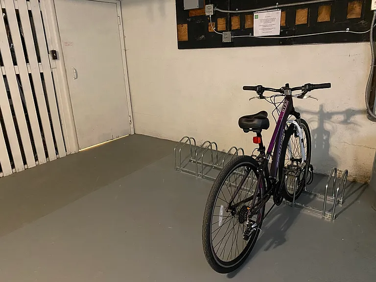 Store your bike inside for a small fee