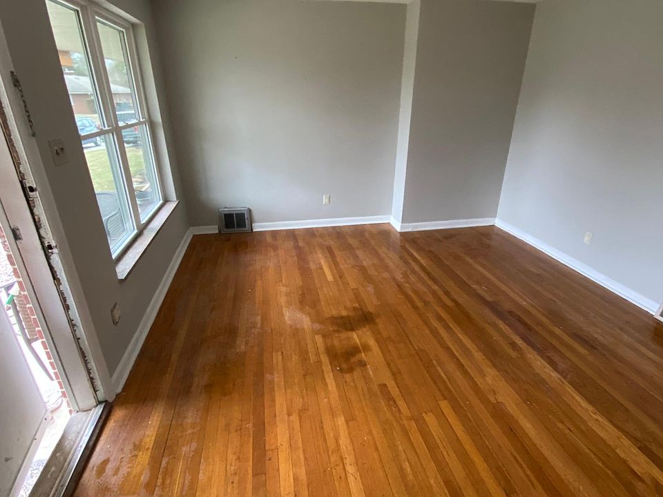 Living room with new windows