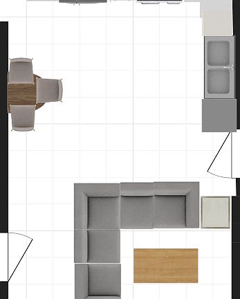 Dining for 3/sectional sofa 
