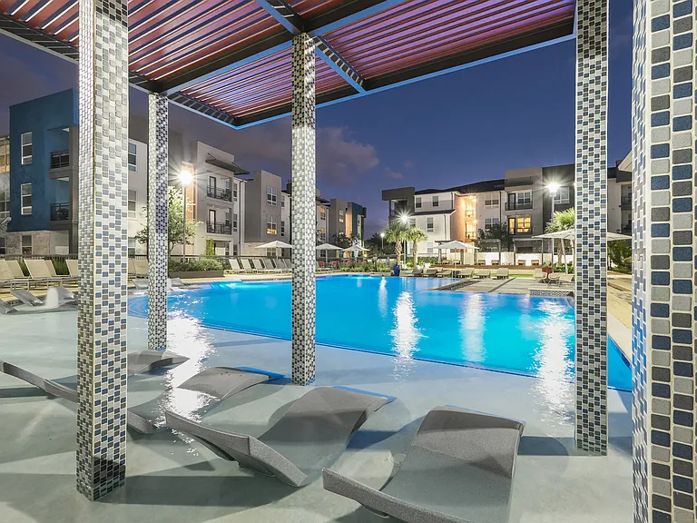 An evening by the pool can be a relaxing end to the day